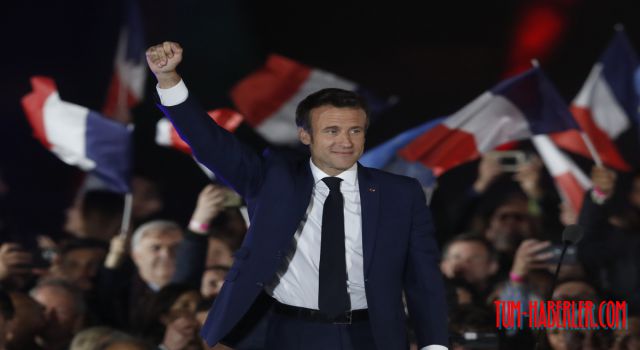 Macron'dan zafer konuşması