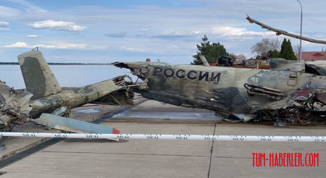 Rus helikopterinin enkazı çıkarıldı