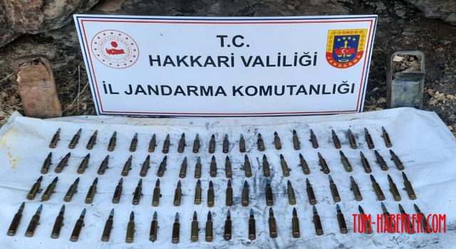 Hakkari Şemdinli'de uçaksavar mühimmatı ele geçirildi