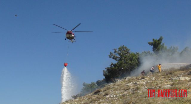 Silifke'de yangın büyümeden söndürüldü