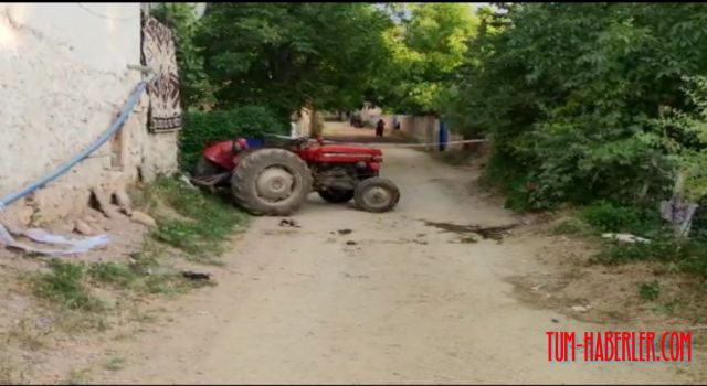 Traktör devrildi: 1 ölü, 2 yaralı