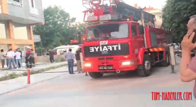 Dumandan etkilenen 5 kişi itfaiye tarafından kurtarıldı
