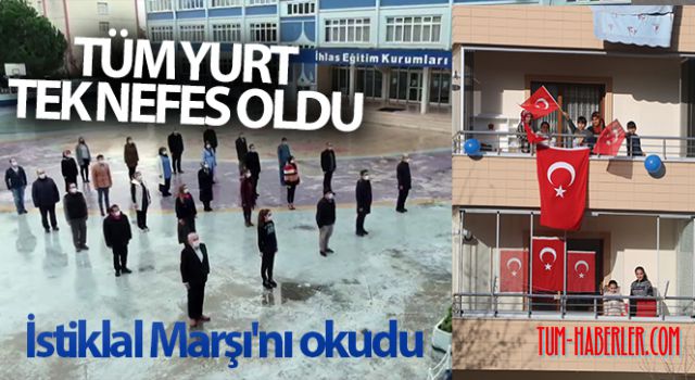 10 binlerce okulumuzda bugün İstiklal Marşımız okundu VİDEO HABER