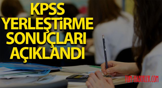 KPSS-2020/2 tercih sonuçları açıklandı