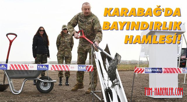 Aliyev, Fuzuli havalimanının temelini attı