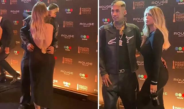 Wanda Nara ve L-Gante İlk Kez Herkesin Önünde Sarılıp Öpüştü!