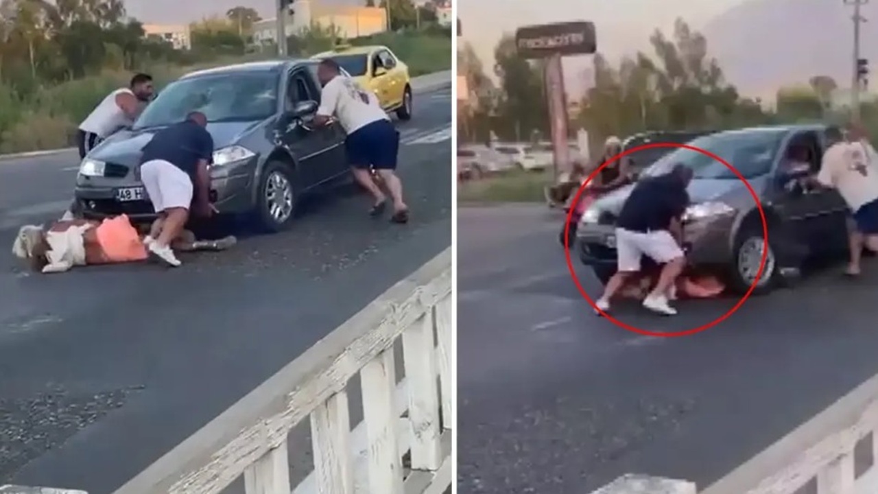 Fethiye’de Kan Donduran Görüntü: Çarptıktan Sonra Ezerek üzerinden geçmeye çalıştı