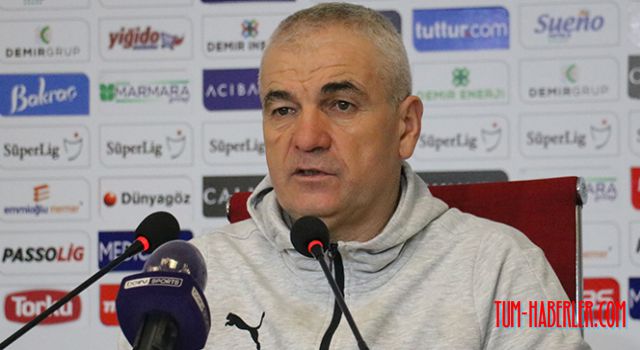 Rıza Çalımbay: Son paslarımızda başarılı olamadığımız için maç berabere bitti