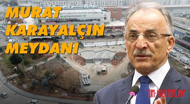 Batıkent'in merkezinde Karayalçın Meydanı bitmek üzere