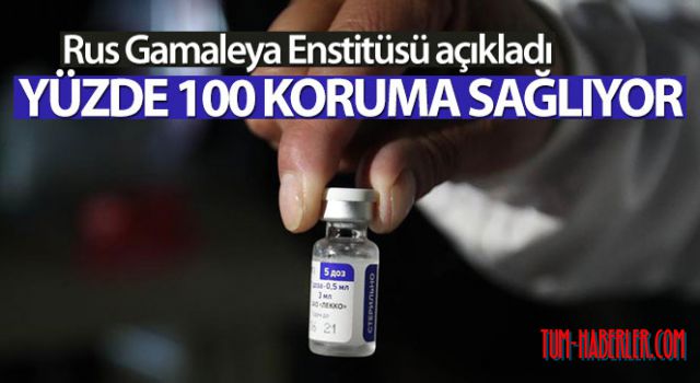 Gamaleya Enstitüsü: 'Sputnik V aşısı ağır ve orta dereceli Kovid-19 vakalarına karşı yüzde yüz koruma sağlıyor'