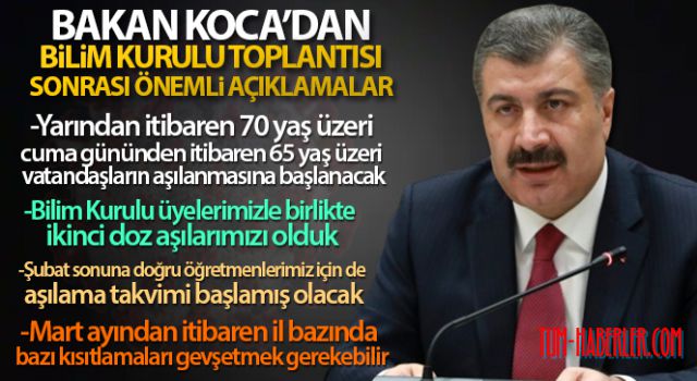 Bakan Koca'dan önemli açıklamalar!