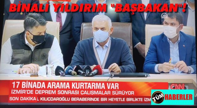 Binali Yıldırım, bakanlar heyetine Başbakan olarak katılmış