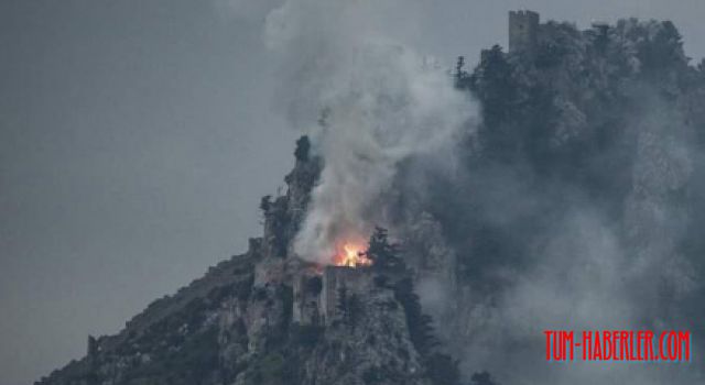 KKTC'deki St. Hilarion Kalesi'nde yangın